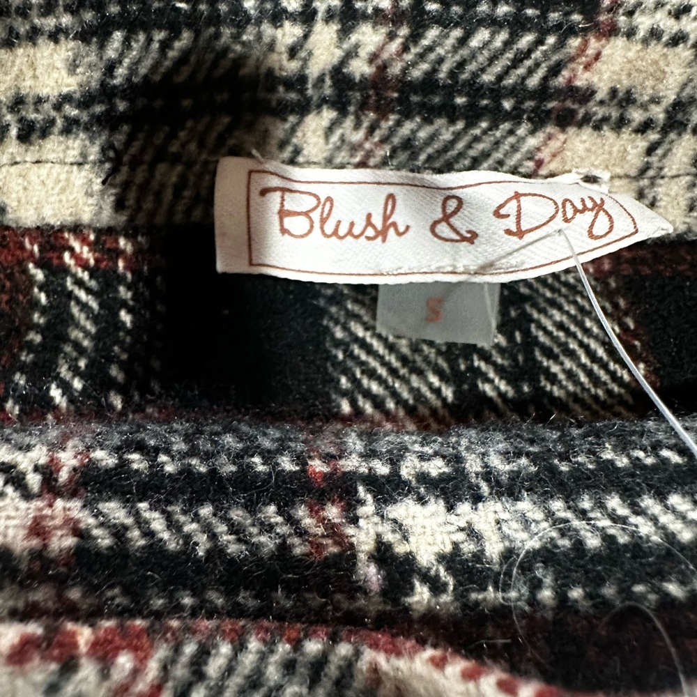 Plaid Check Wrap Mini Skirt - Picture 2 of 7